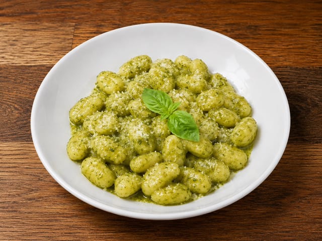 Gnocchi al Pesto.
