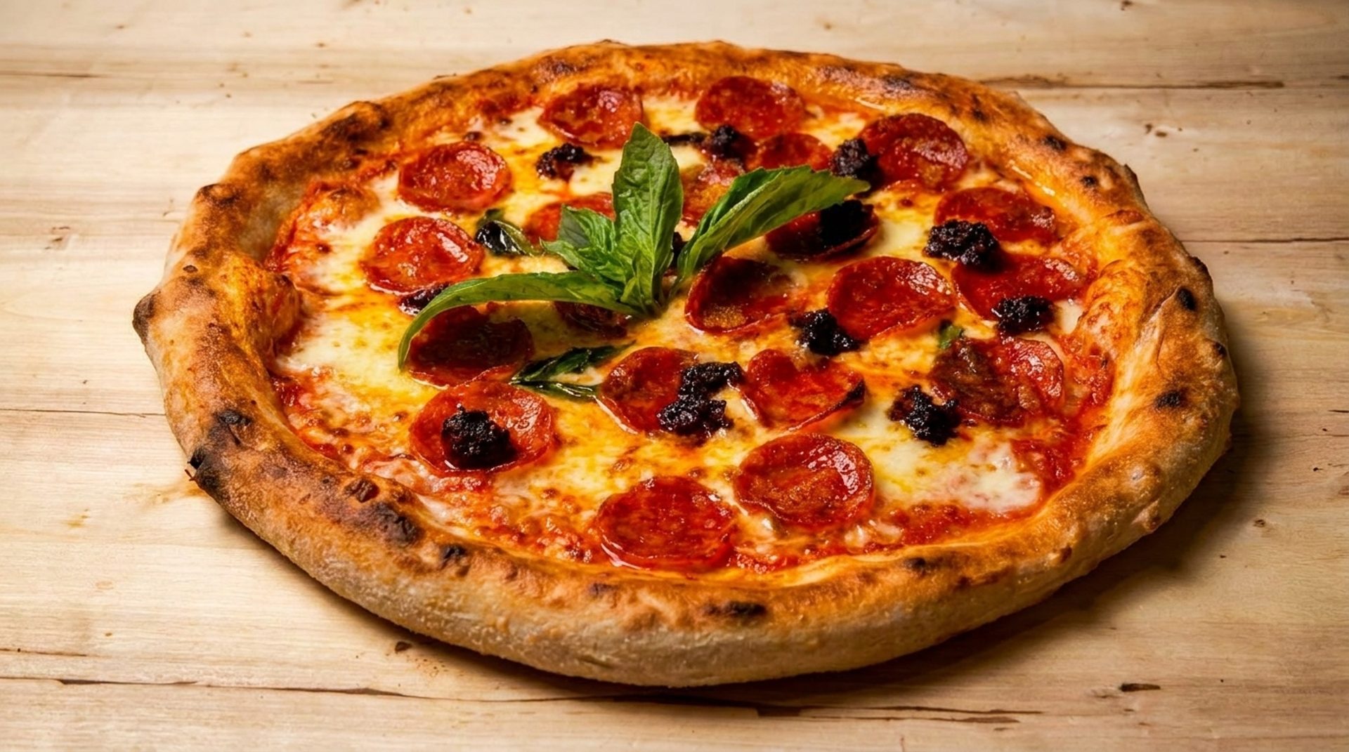 Pizza and pasta from a true oven